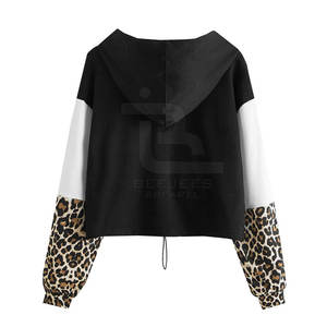 Ropa de calle Venta caliente Mujeres Crop Top Sudaderas con capucha Hecho en material de alta calidad Mujeres Crop Top Sudaderas con capucha - Product Image 2