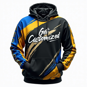 Sudadera Duradera para Hombre, Personalizable, Estilo Holgado, Sublimada, Ropa Urbana, 100% Poliéster, Mezcla de Algodón, Base Lisa - Product Image 2