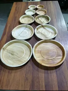 แผ่นใบ Areca สำหรับงานหนักปลอดภัยสำหรับไมโครเวฟทนทานและหรูหราภาชนะใส่อาหารที่ทำจากใบปาล์ม - Product Image 6