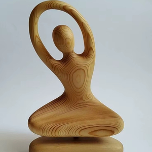 ประติมากรรมไม้ช้างเพื่อความโชคดีและความเจริญรุ่งเรืองเป็นสัญลักษณ์ของความแข็งแกร่งและภูมิปัญญาที่บ้าน - Product Image 1