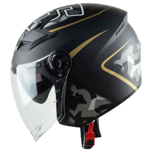 Meilleure vente du fabricant vietnamien Casque ouvert royal M268-2K à dégagement rapide Visière graphique en ABS certifiée DOT incluse - Product Image 2