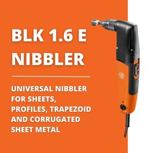 22-Gauge Universal Nibbler Corrugated Sheet Metal Cutting <b>Tool</b> 350W Electric <b>Power</b> 360 Rotating Cutting Head Quick System - Product Image 6