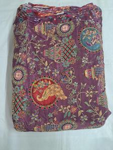 Top Rated Pure Crepe <b>Peacock</b> Embroidered Breathable Eco-Friendly Fabric Position Print Natural Textile Home Textile Designer - Product Image 6