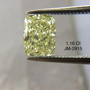 Fancy marrón verdoso amarillo brillante corte de cojín 1,16 quilates 100% diamantes sueltos Naturales de La India VS1 claridad IGI certificado - Product Image 1