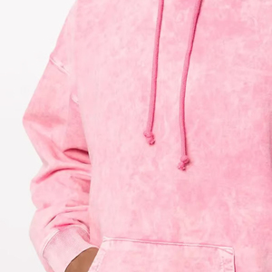 Sudadera con Capucha Extra Grande de Estilo Vintage para Mujer, Lavada al Ácido, Transpirable, Bordada, de Manga Larga, Forrada, para Otoño e Invierno - Product Image 4