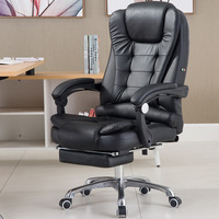 Chaises de bureau ergonomiques en cuir PU, pivotantes et inclinables, pour dirigeants et managers, prix bas, mobilier moderne