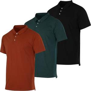 Camiseta Polo de Manga Corta de Seda Helada Sin Costuras para Hombre, Estilo Casual de Negocios, Venta al por Mayor, Ropa Superior Masculina - Product Image 1