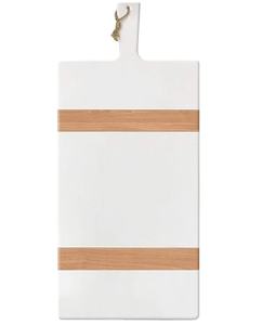 Tabla de Quesos Moderna y Ecológica con Asa de Metal, Tabla de Cortar de Madera de Bambú para Uso en el Hogar, Bar y Cocina, Apta para Lavavajillas - Product Image 2