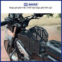 Sacs à bagages pour moto Mbiker PG1, porte-bagages - Installation simple, pas de perçage requis, capacité de charge de 10 à 15 kg, matériau Oxford, 45 L