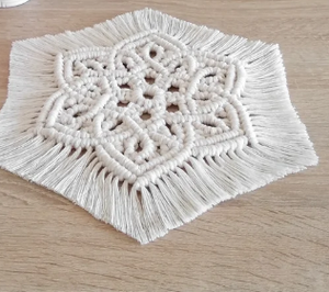 Posavasos de macramé para decoración de mesa - Product Image 4