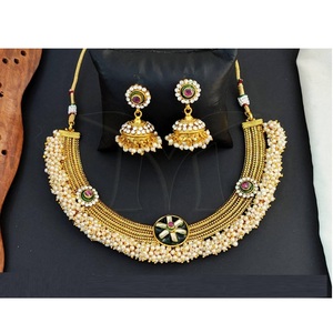 Conjuntos de collar antiguo de suministro al por mayor, conjuntos de joyería de moda de 77g para bodas y fiestas a precio asequible - Product Image 1