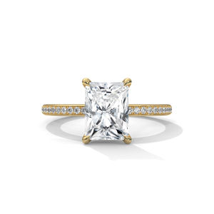 ของขวัญแหวนหมั้นงานแต่งงานสีโรสโกลด์เปล่งประกายสำหรับผู้ใหญ่ - Product Image 1