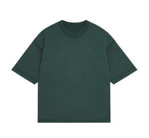 เสื้อยืดแขนสั้นผ้าฝ้าย100% สำหรับผู้ชายสีพื้น230g สีพื้นคอกลมลำลองสีขาวเข้าได้กับทุกชุดฤดูใบไม้ร่วง - Product Image 2