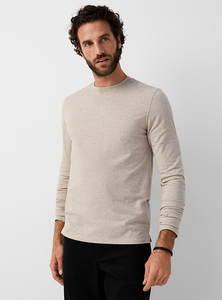 Meilleur prix T-shirts solides à manches longues pour hommes 100% coton respirant séchage rapide haute qualité Street Wear bas quantité minimale de commande - Product Image 5