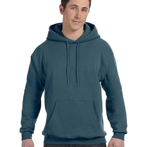 Venta al por mayor de lujo pulóver con capucha para hombres personalizado bordado básico sudadera canguro bolsillos fábrica liso teñido para el invierno - Product Image 6