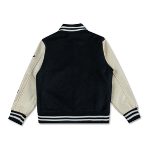 Veste Letterman grande taille en polyester avec patchs en chenille de qualité personnalisée logo brodé pour hommes femmes veste inspirée du basket-ball - Product Image 2