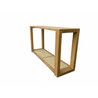 Table console moderne 60 pouces en chêne, meubles de salle à manger et de salon, bois durable et écologique, OEM ODM
