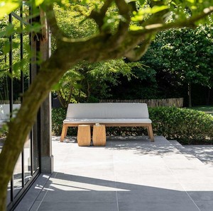 Banco de teca maciza diseño de jardín Hollands-Muebles de madera de Teca-Prepedido 1 x contenedor de 20 pies Artículos de mezcla Muebles de madera - Product Image 3