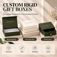 Boîtes cadeaux personnalisées de luxe, emballage rigide en papier avec taille, couleur, logo et insert personnalisés