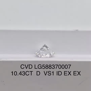 Diamante Suelto Blanco de Corte Redondo de 4 Quilates, Cultivado en Laboratorio, HPHT CVD, Certificado por D'VINS JEWELS, para Joyería - Product Image 5