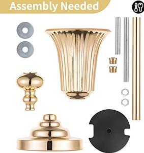 Vase à fleurs trompette en métal Design tendance en laiton AK avec vase fabriqué à la main fini or pour décor de désherbage Accent/décor de café - Product Image 6