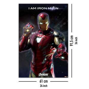 Avengers Endgame Modern <b>Poster</b> I Am Iron Man Made of Durable Paper - Product Image 4