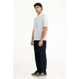 <b>Men's</b> Regular Fit 100% Cotton Knitted Button-Up for <b>Shirt</b> Embroidered Solid Pattern Quick Dry Comfortable <b>Long</b> <b>Sleeve</b> Casual - Product Image 4