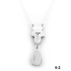 สร้อยคอเงินแท้ทำมือจากเซาท์เวสต์ พร้อมลวดลายหยดน้ำหลายเส้น ของขวัญ - Product Image 4