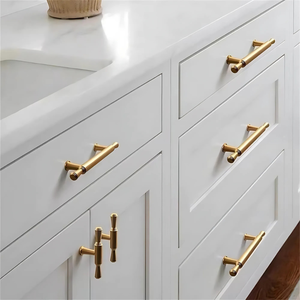 Modern <strong>Handle</strong> <strong>&amp;</strong> <strong>Knob</strong> Gold Cabinet <strong>Pull</strong> for Kitchen, <strong>Drawer</strong>, Dresser Corrosion-Resistant Alloy | OEM&amp;ODM Custom Sizes Available - Product Image 3