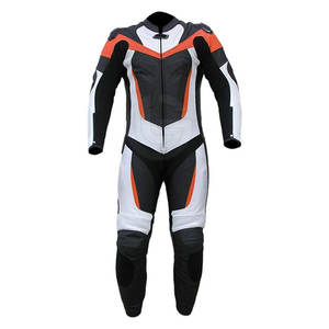 Top Haute Meilleure Qualité Logo De Marque En Cuir De Vachette Véritable Sportswear Moto Auto Racing Costume Ensemble pour Hommes Un Deux Pièces - Product Image 4