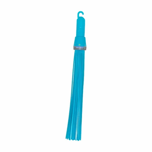 Brosse de nettoyage de toilettes industrielle de qualité supérieure Brosse ronde à une seule face avec support de rangement Soies en plastique bleues Maison Hôtel - Product Image 1