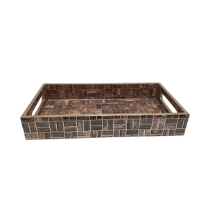 Best Selling Wooden Serving Tray With Handles Rectangle Shape For Home And Wedding <b>Tabletop</b> Food Serving Trays Handmade - Product Image 2