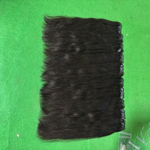 มัดผมมนุษย์แบบตรงสองชั้นมัดผมแบบบราซิล12A 10A อินเดีย - Product Image 1