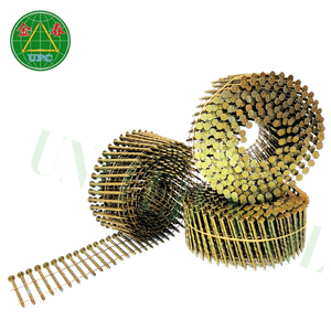 Clavos de bobina de cabeza a cuadros al por mayor de Vietnam promoción especial anillo liso/vástago de tornillo Material de acero - Product Image 2