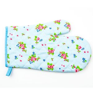 Guante de horno de Algodón 100% con estampado de flores, guantes suaves para microondas y parrilla, guantes de cocina al mejor precio en India - Product Image 6