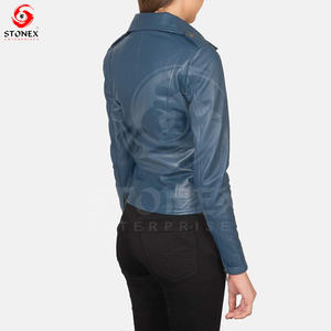 Veste à fermeture éclair pour l'extérieur Veste en cuir de qualité supérieure de bonne qualité avec différents designs et couleurs Veste en cuir pour femmes. - Product Image 5