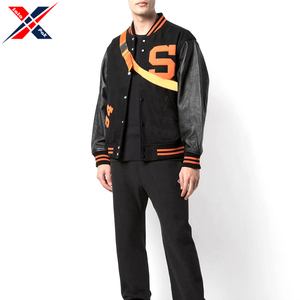 Veste universitaire d'automne de haute qualité en toile 100% coton, tissu fin patchwork respirant, service OEM - Product Image 4