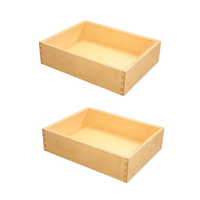 Boîte de rangement moderne en bois massif et contreplaqué, écologique, pour cuisine et salle de bain, pour vêtements, aliments, usage domestique