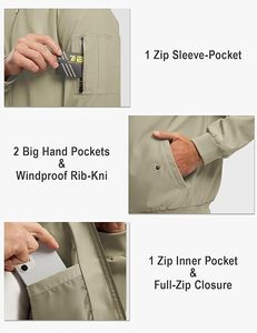 Men Fashionable Taslan Bomber <b>Jacket</b> Durable Fabric Comfortable Design for Everyday and <b>Travel</b> Wear - Product Image 4