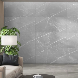 Carreaux en porcelaine émaillée de luxe au design moderne ALPAIN GRIS CR 600x1200mm avec finition sculptée pour la décoration intérieure - Product Image 1