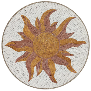 Posavasos con cuentas con temática geométrica Sunrays, alfombrillas y almohadillas para el hogar de vidrio Multicolor, diferentes tamaños, diseño único del producto - Product Image 4