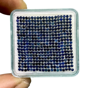 Lote de Piedras Preciosas Sueltas de Zafiro Azul Natural, Calidad Certificada AAA+, Corte Redondo de 1.6mm, Calibradas, Gem239 - Product Image 4