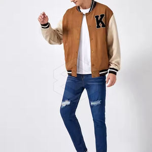 Chaqueta con letras personalizada Diseño único Chaqueta con letras de gran calidad para hombres en tamaño adulto - Product Image 3