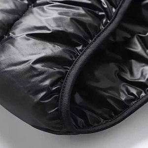 Venta al por mayor de los hombres Casual invierno cálido otoño abajo Puffer Chaleco de talla grande 5XL transpirable Reversible lona chaquetas sin mangas - Product Image 5