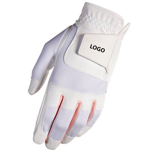 Guantes de golf con diseño de color y logotipo personalizado para hombre Guantes de golf de piel de oveja usados en las manos izquierdas Guantes de golf de alta calidad - Product Image 5