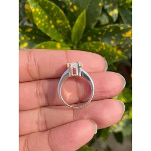 Moonstone Heart <b>Ring</b> 925 Sterling Silver Handmade Heart Shape Gemstone <b>Ring</b> Wholesale Jewelry Supplier - Product Image 5