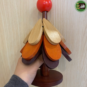 Arbre de Noël en bois naturel fabriqué au Vietnam pour la décoration festive de la maison et des idées de décoration de Noël - Product Image 5