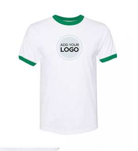 เสื้อยืดผู้ชาย-เสื้อยืดคอตตอนเนื้อนุ่มผสมเสื้อคอกลมแขนสั้นเสื้อลำลองสำหรับออกกำลังกายและสวมใส่ทุกวันเสื้อยืดริงเกอร์ - Product Image 6