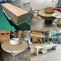 Banc de jardin tortue sculptée, siège extérieur fantaisie pour cour zen, jardin botanique, aménagement paysager, villa