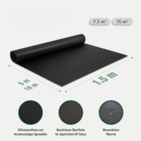 Kingway Atmungsaktive PP PE Dachmembran 3000g/m2/24h Wasserdichtigkeit für Asphaltschindeln Hausummantelung Bauanwendung 5+ Jahre Garantie